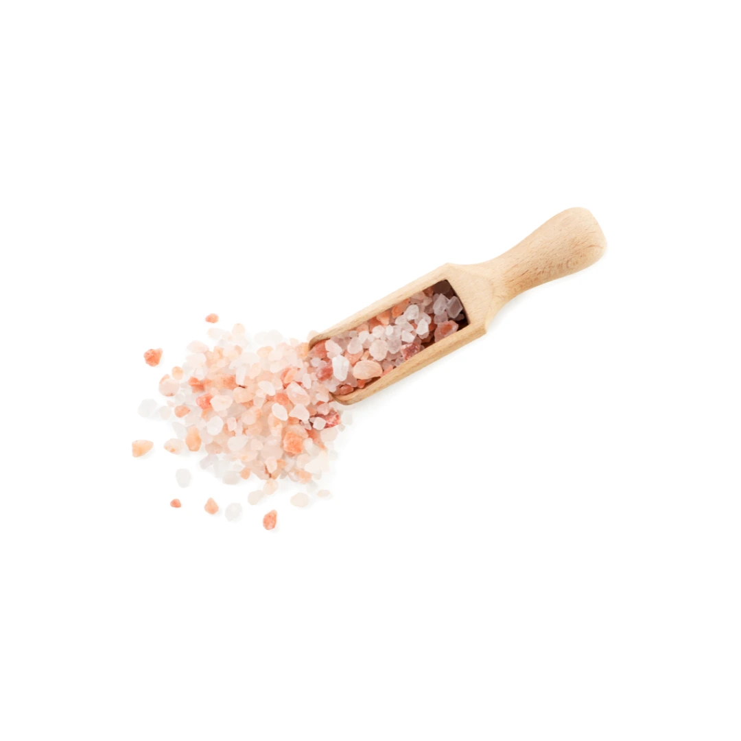 Pink Himalayan salt crystals